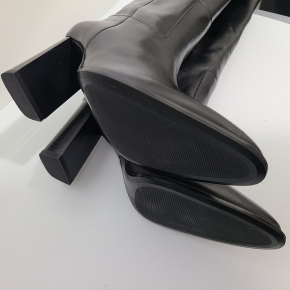 ZARA HEELED KNEE HIGH BOOTS BLACK SIZE 6.5 | 1002/013 - Picture 11 of 11